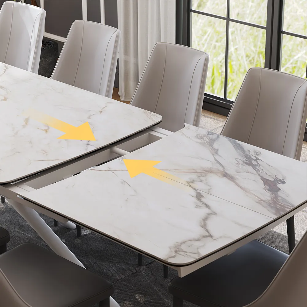 Modern Minimalist Extendable Dining Table Modern Minimalist Extendable Dining Table