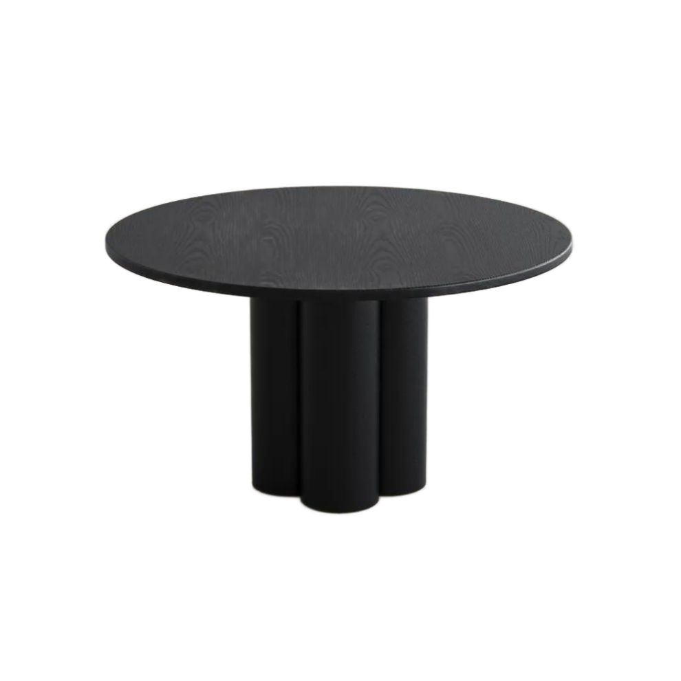 Mid-Century Modern Round Wood Dining Table