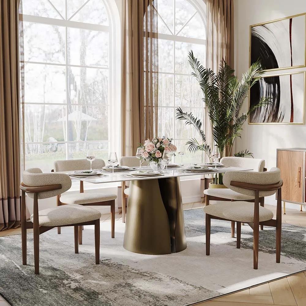 Rectangular Sintered Stone Dining Table
