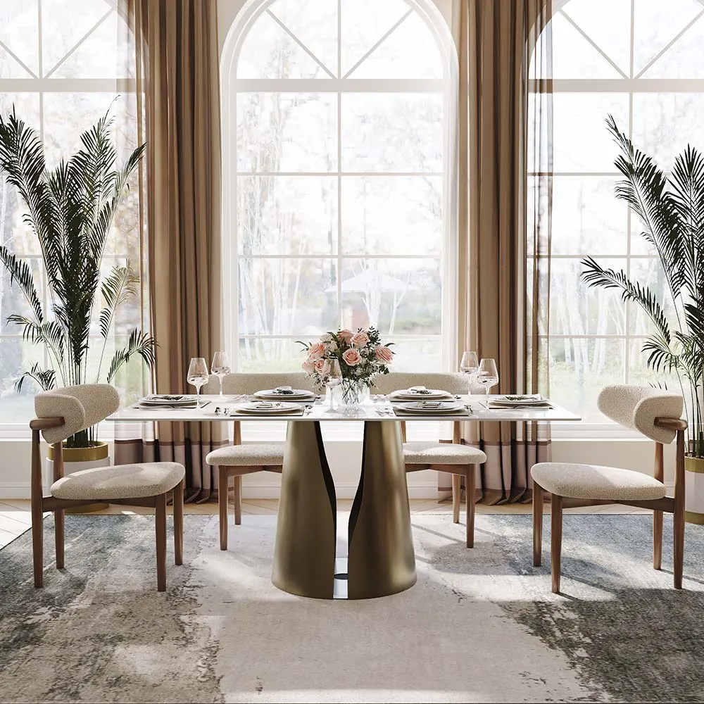 Rectangular Sintered Stone Dining Table
