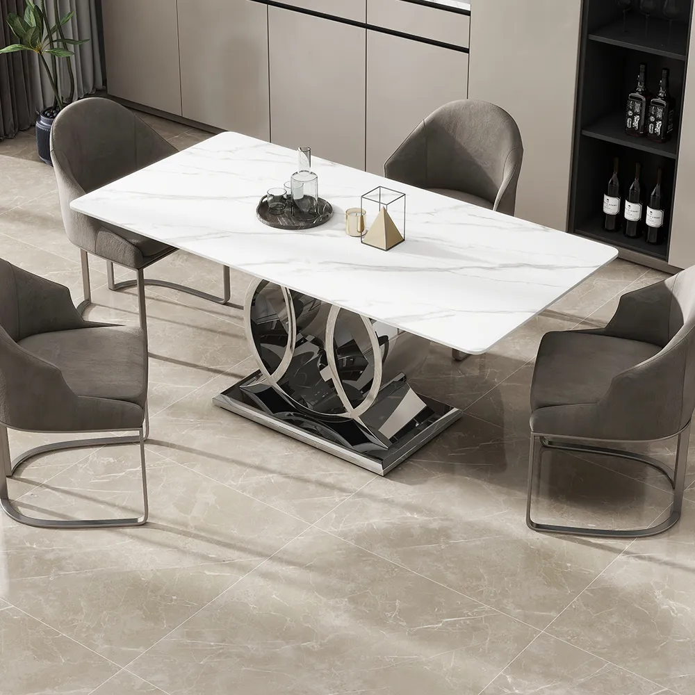Modern Minimalist White Dining Table Modern Minimalist White Dining Table