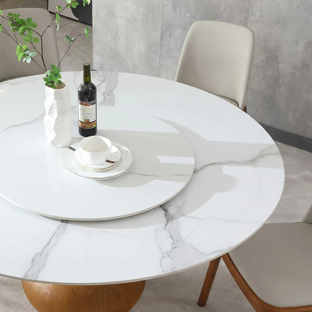 Mid-Century Modern Round Dining Table