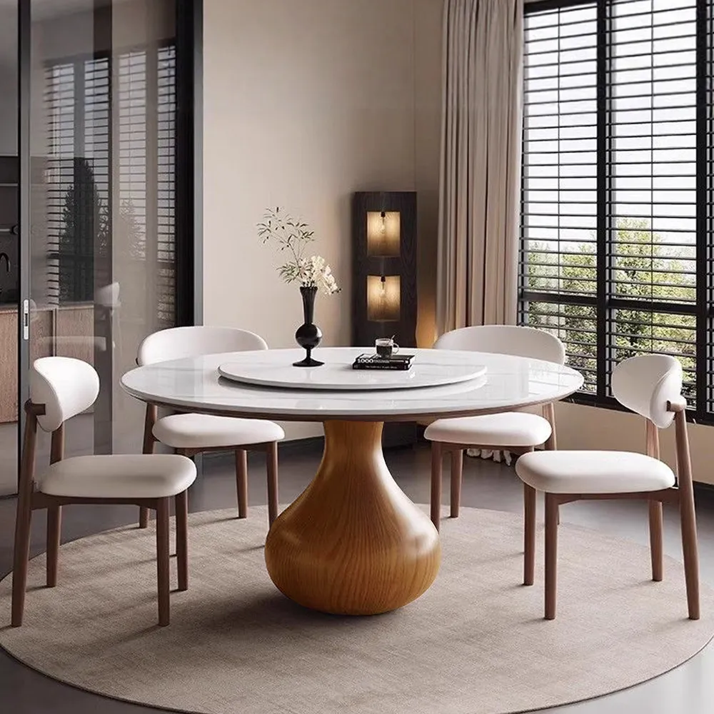 Mid-Century Modern Round Dining Table