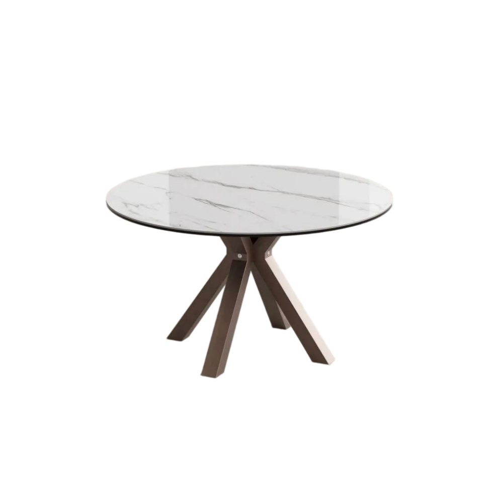 Round Glossy Sintered Stone Dining Table Round Glossy Sintered Stone Dining Table