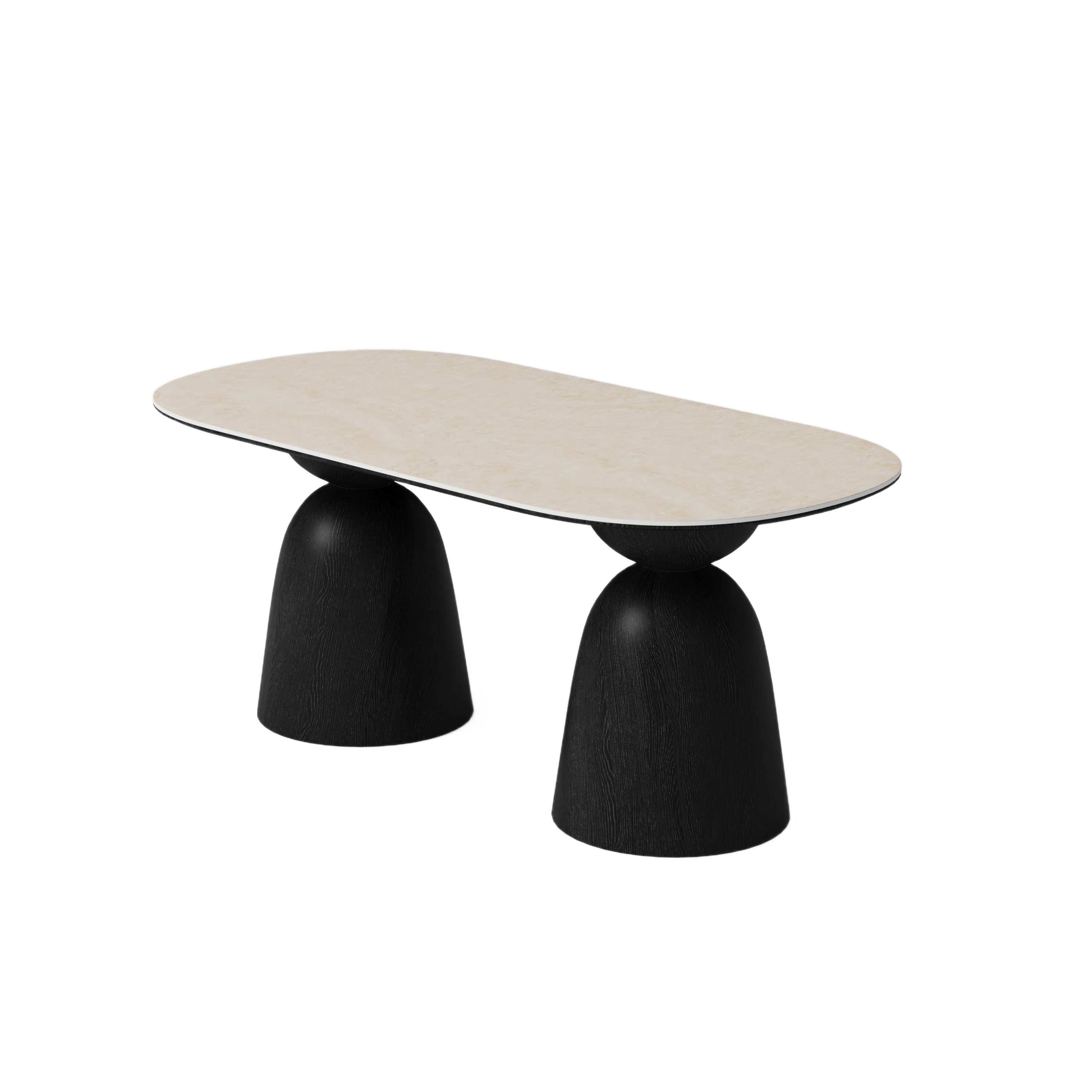 Mid-Century Modern Oval Dining Table