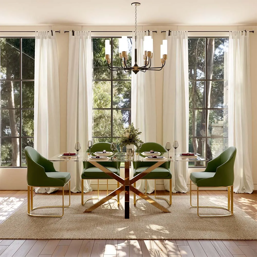Modern Luxury Glass Dining Table Modern Luxury Glass Dining Table