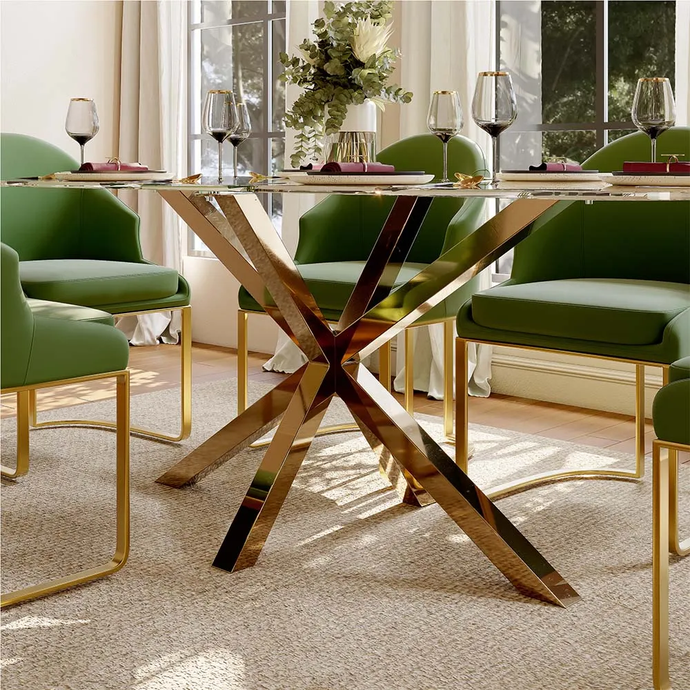 Modern Luxury Glass Dining Table Modern Luxury Glass Dining Table