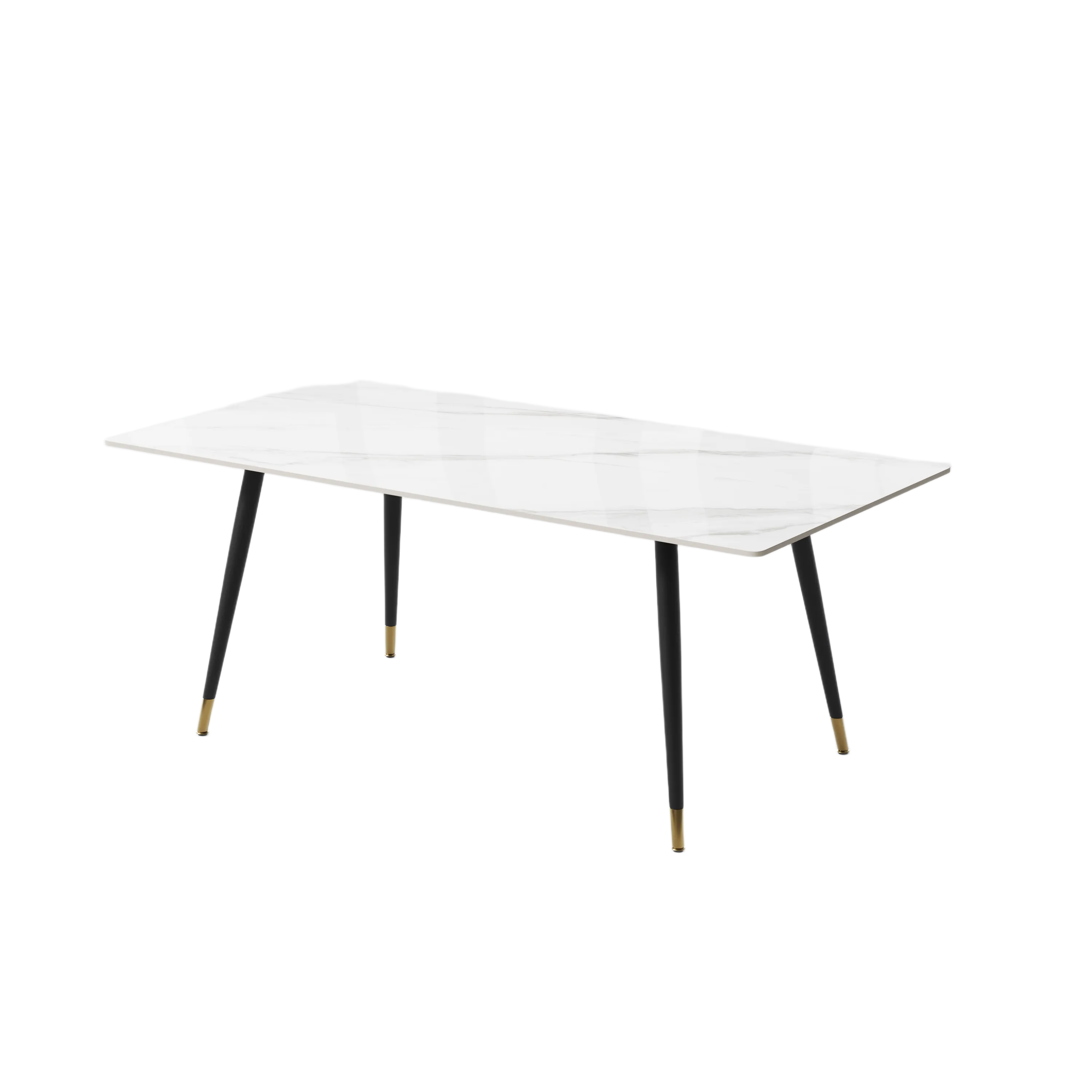 Rectangular Glossy Sintered Stone Dining Table