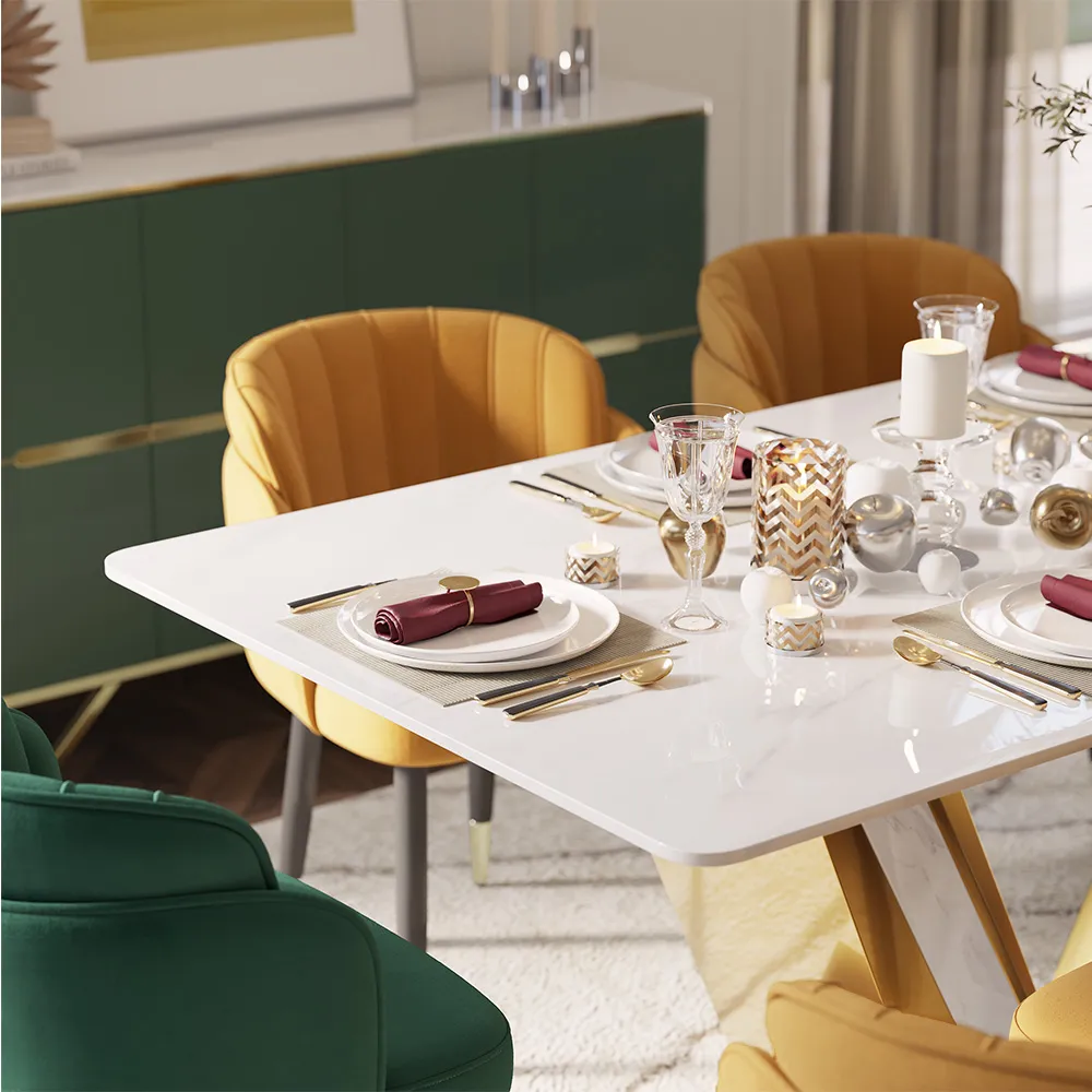 Modern Dining Table with Storage 
