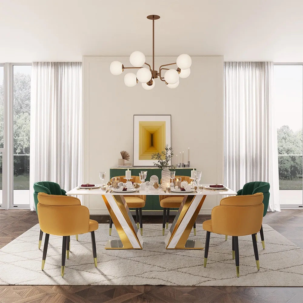 Modern Dining Table with Storage 