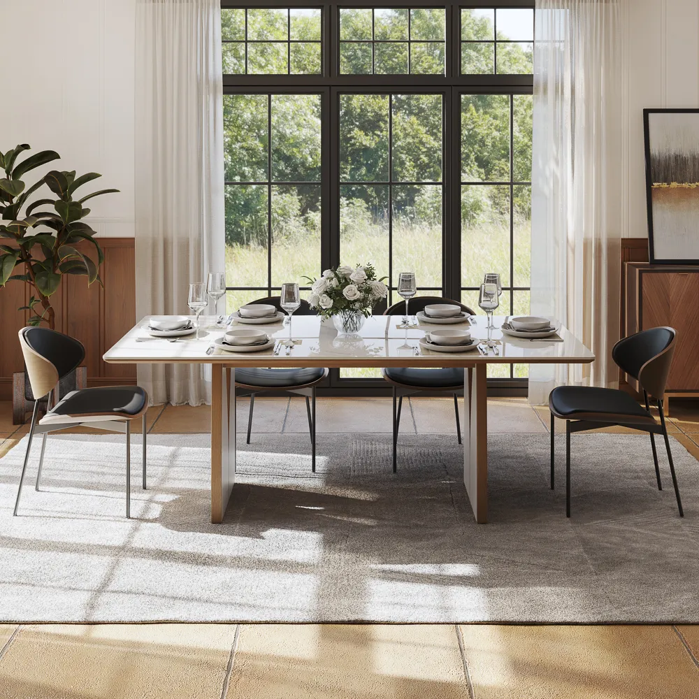 Mid-Century Modern Wood Dining Table Mid-Century Modern Wood Dining Table