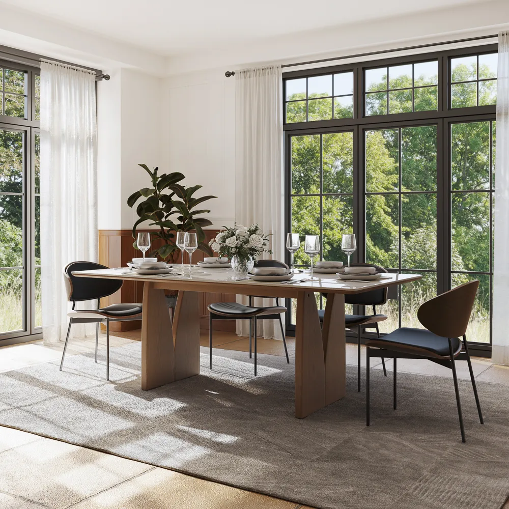 Mid-Century Modern Wood Dining Table Mid-Century Modern Wood Dining Table