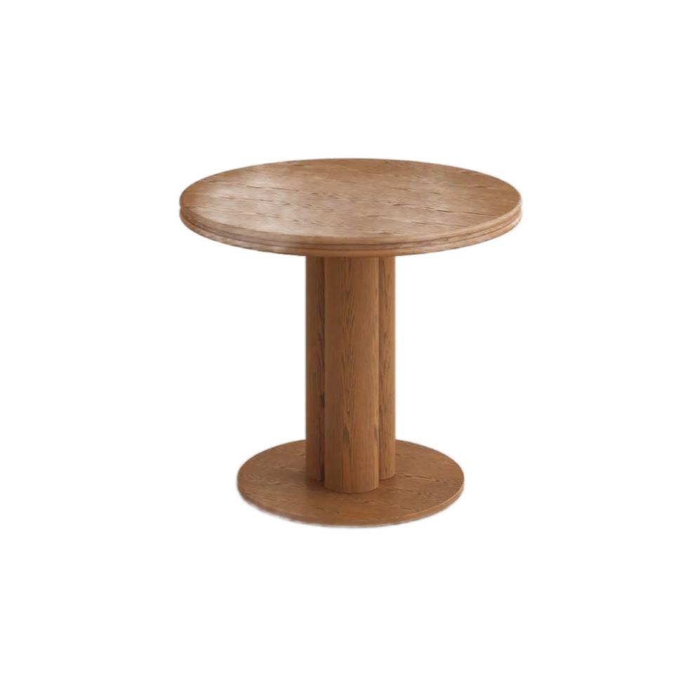 Round Wooden Small Dining Table with Pedestal Base Round Wooden Small Dining Table with Pedestal Base
