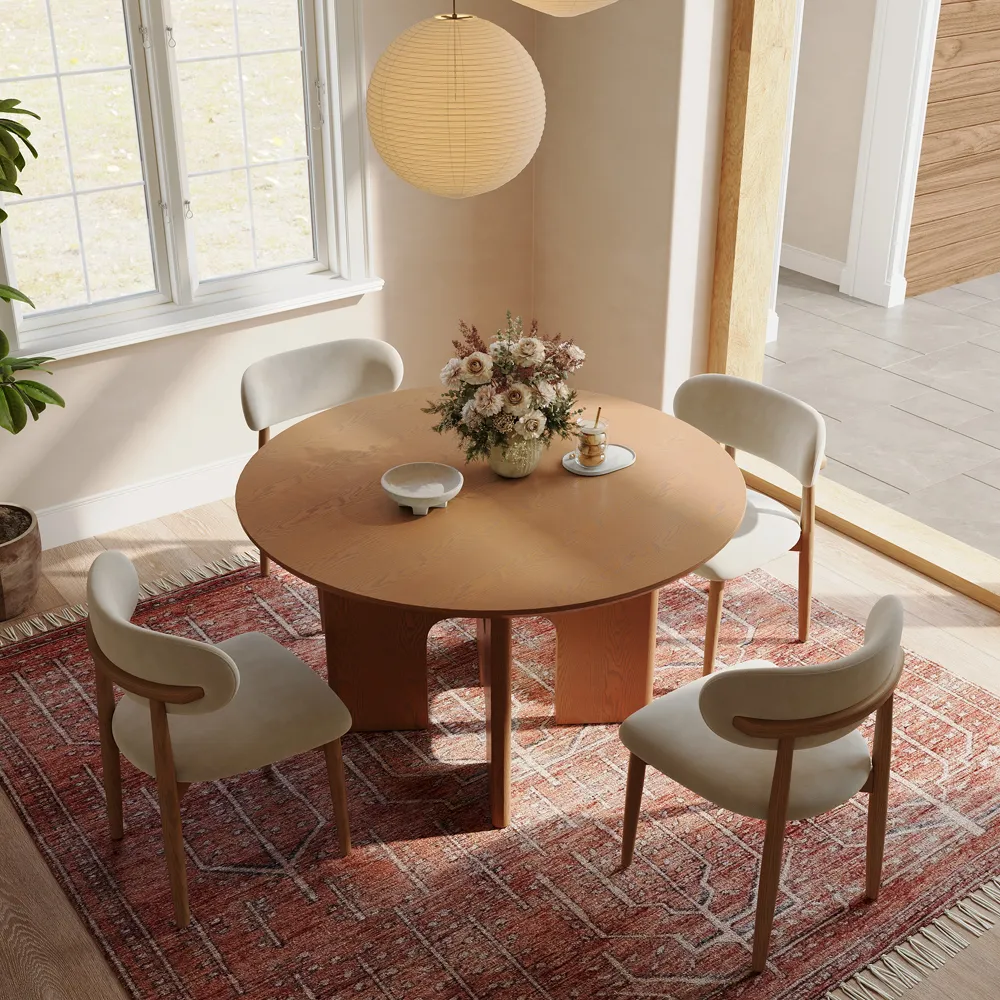 Mid-Century Modern Wooden Dining Table Mid-Century Modern Wooden Dining Table