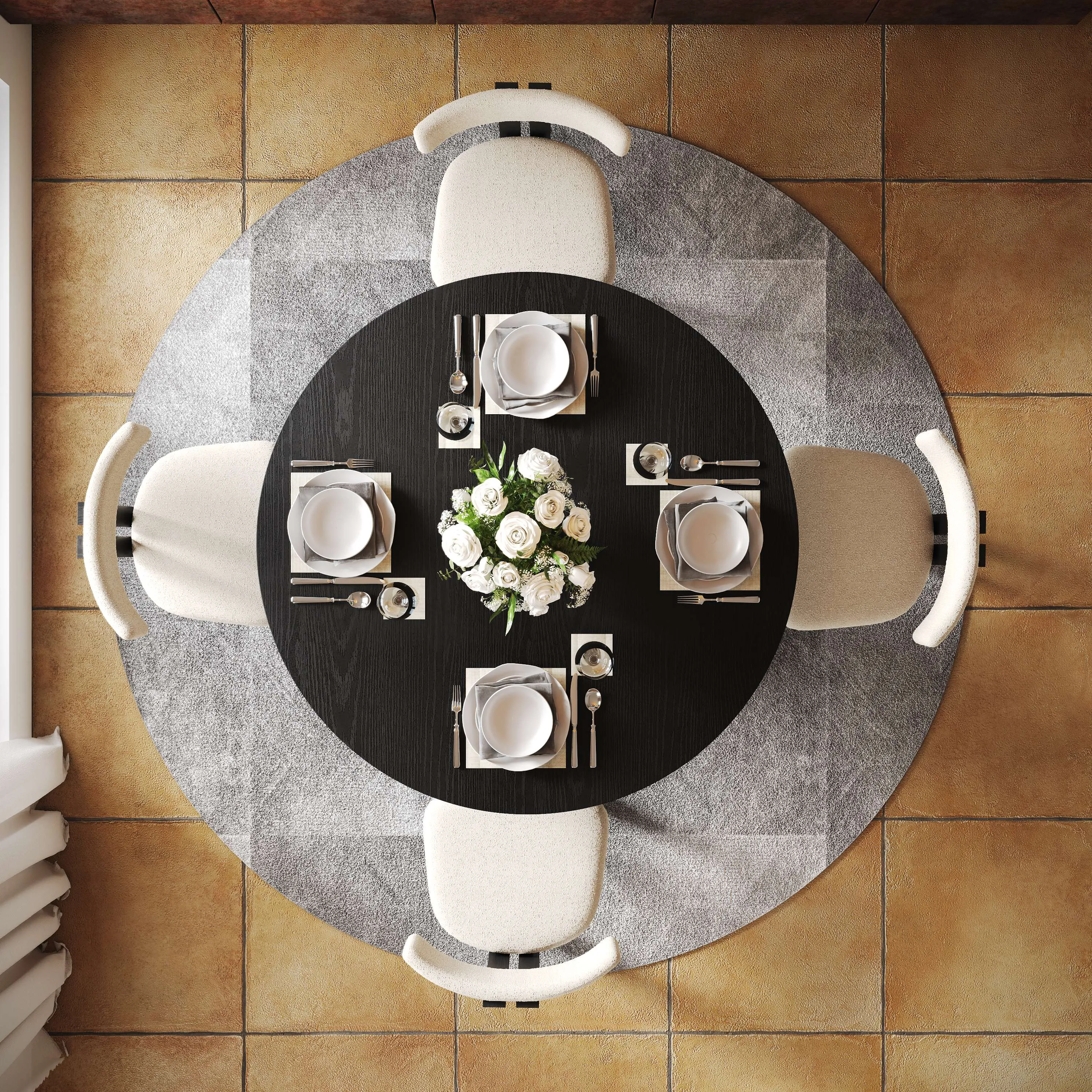 2026043005252386Mid-Century Modern Round Wood Dining Table Mid-Century Modern Round Wood Dining Table