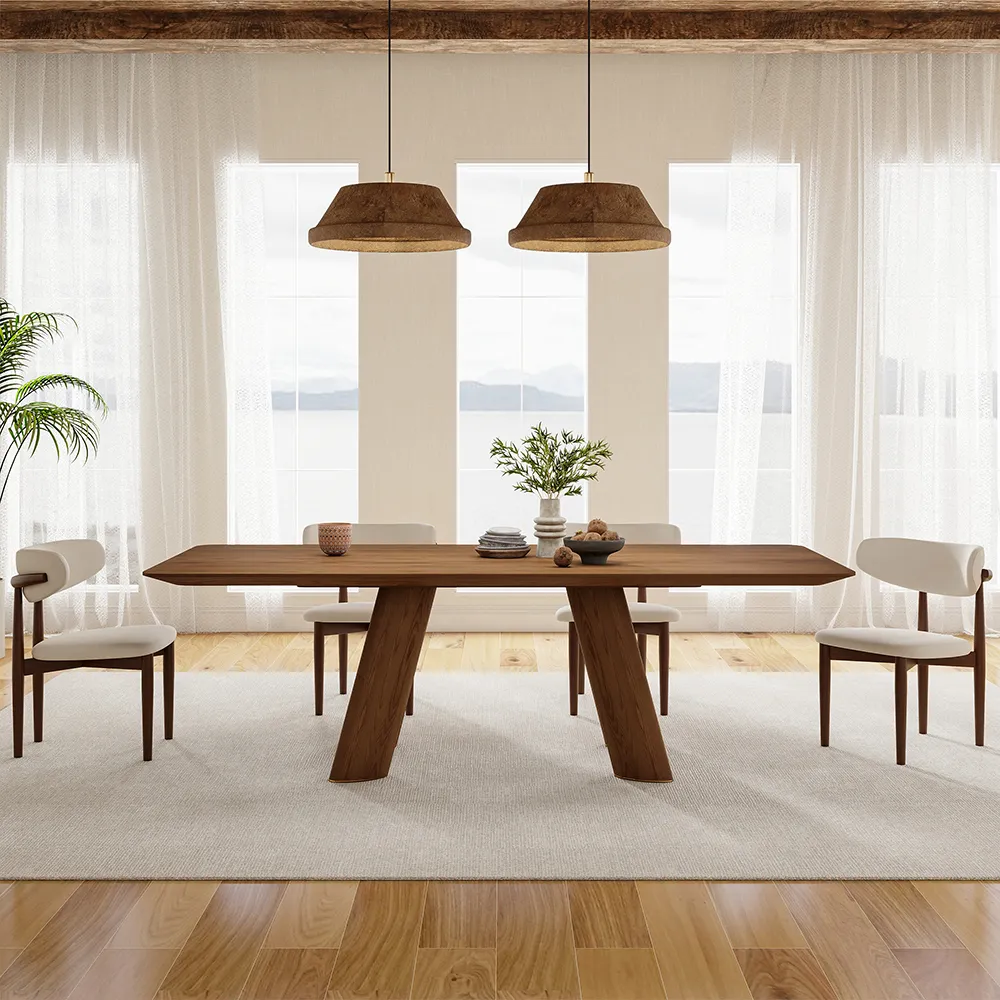 Mid Century Modern Walnut Wood Dining Table Mid Century Modern Walnut Wood Dining Table