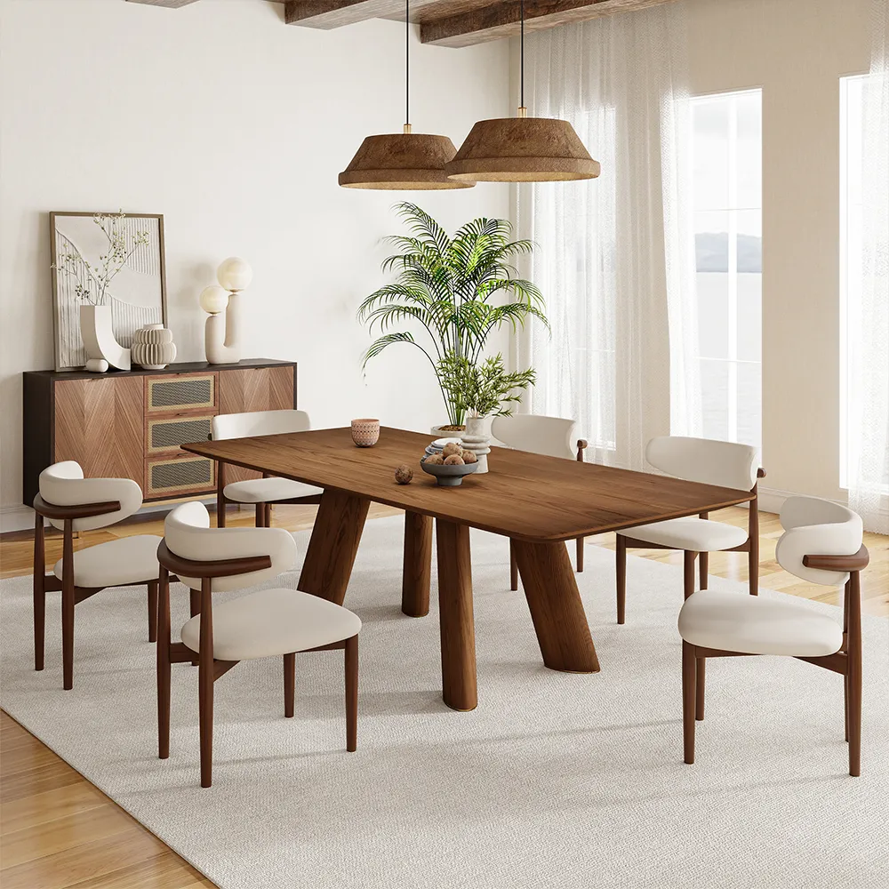 Mid Century Modern Walnut Wood Dining Table Mid Century Modern Walnut Wood Dining Table