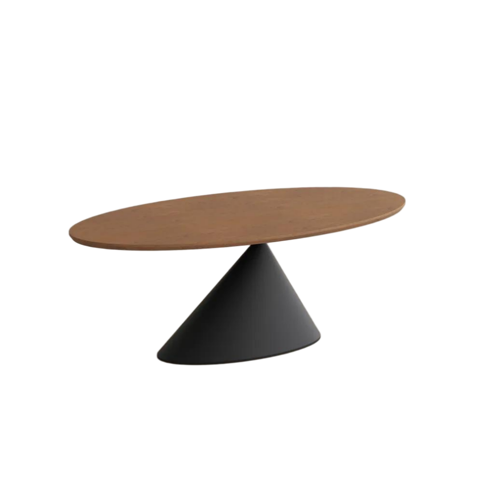Modern Oval Wood Dining Table
