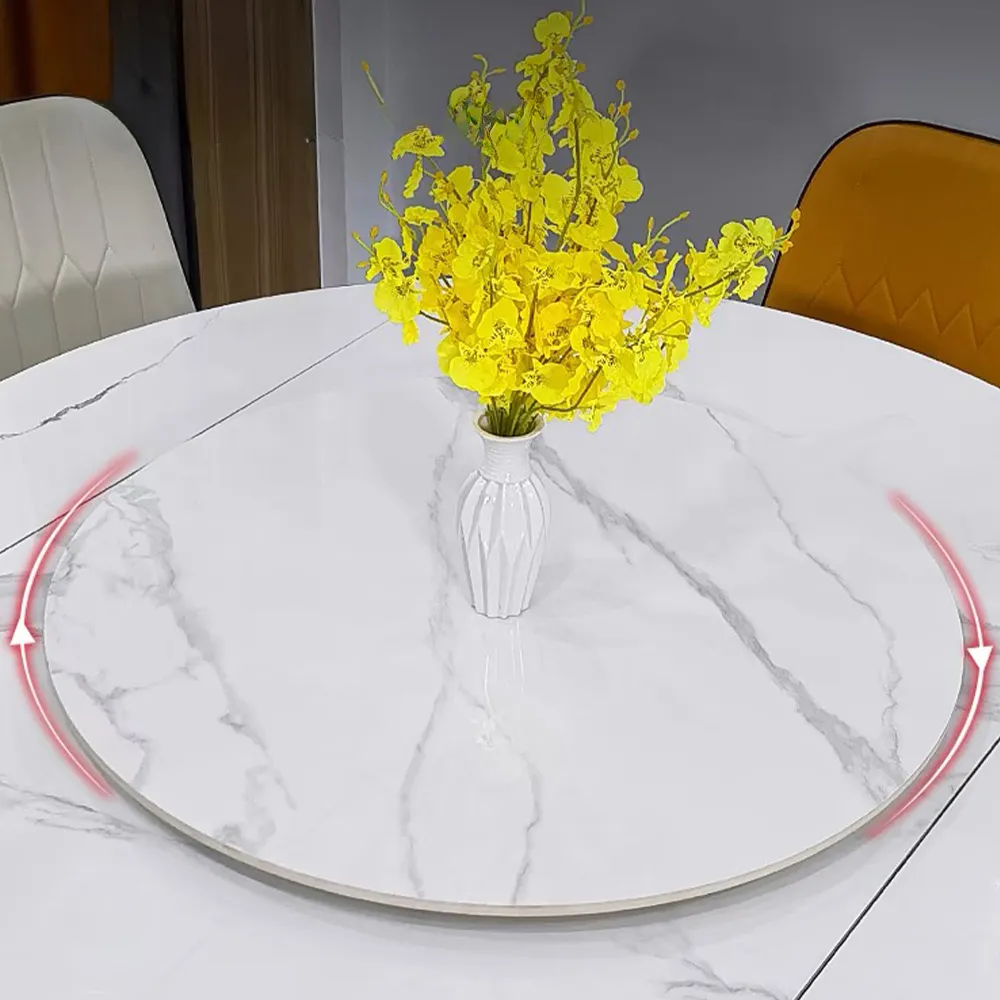 White Glossy Removable Lazy Susan
