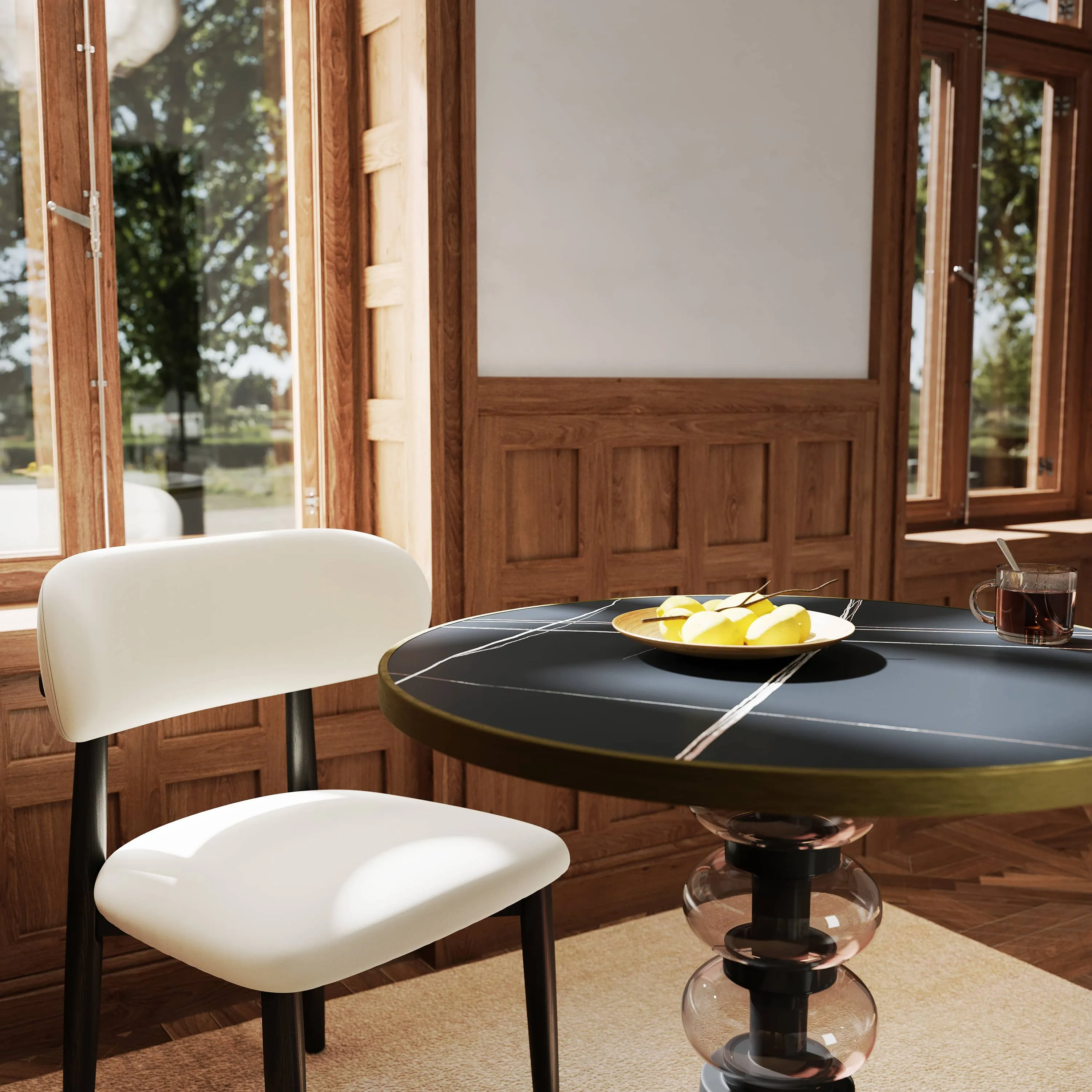 Black Turned Leg Bistro Table Black Turned Leg Bistro Table