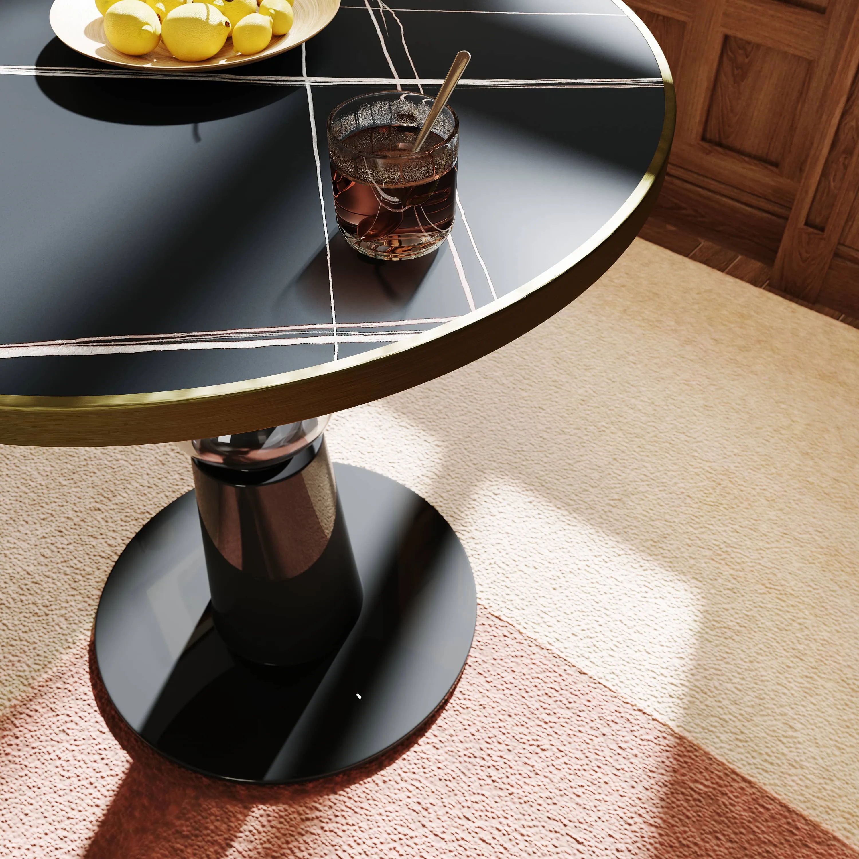 Black Turned Leg Bistro Table Black Turned Leg Bistro Table