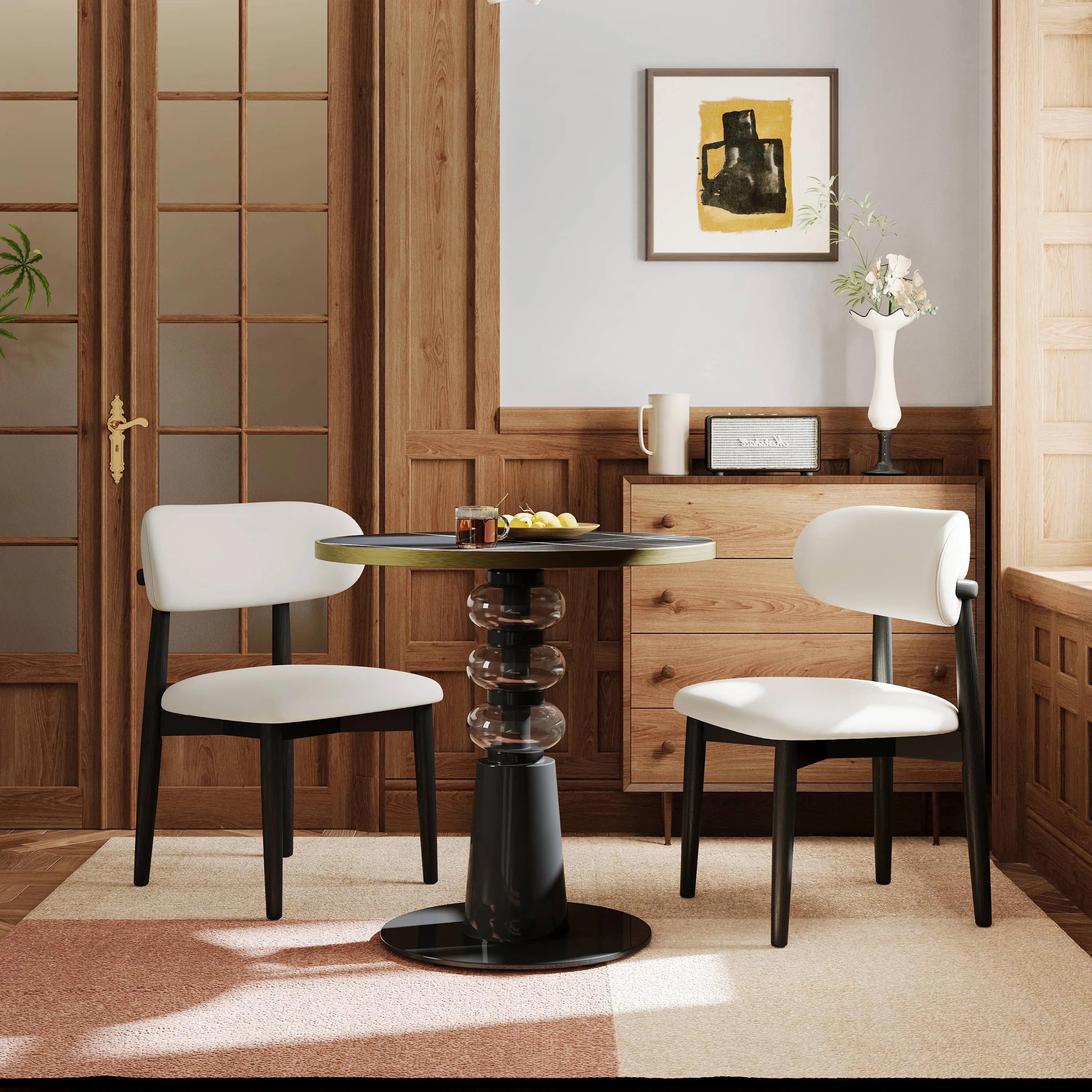 Black Turned Leg Bistro Table Black Turned Leg Bistro Table