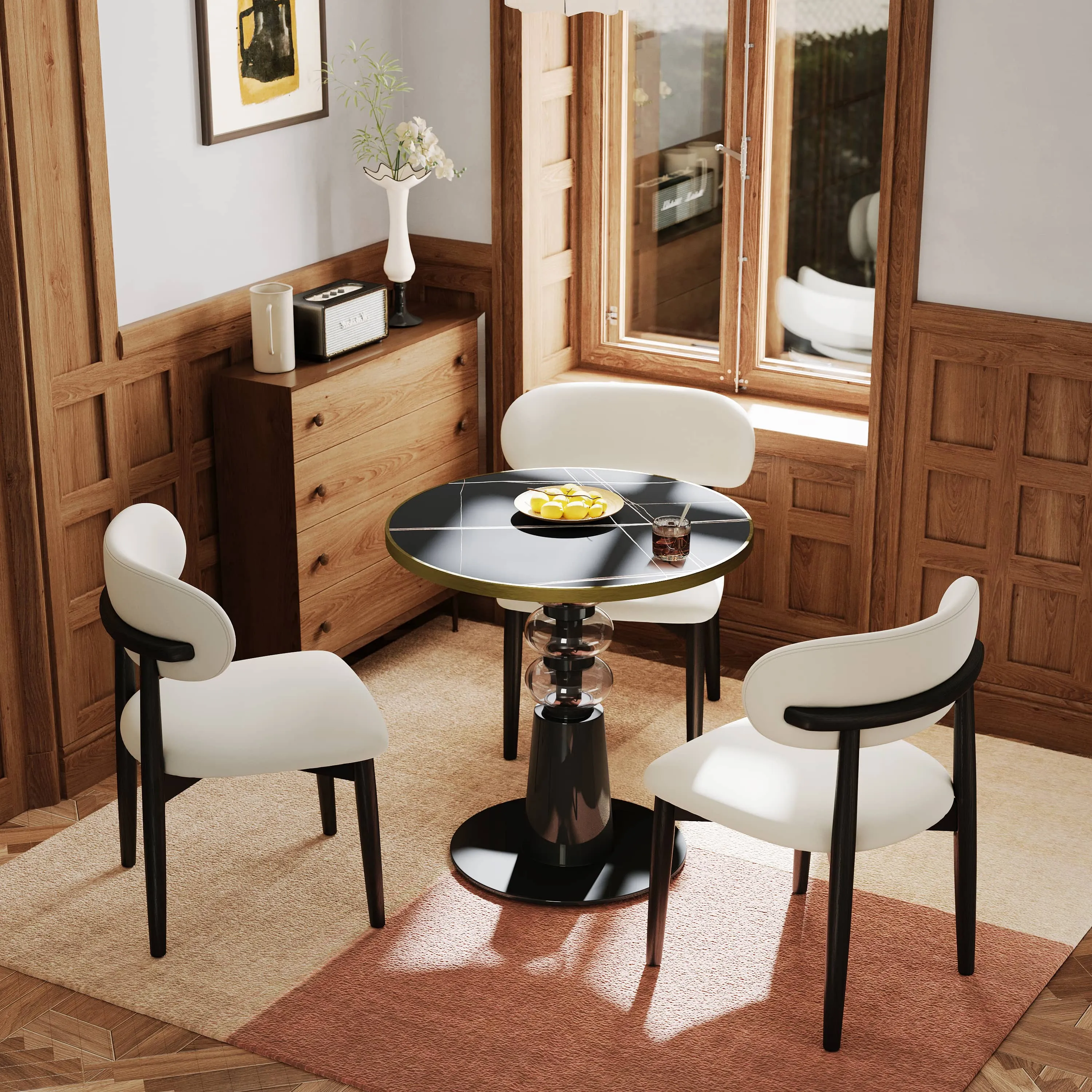 Black Turned Leg Bistro Table Black Turned Leg Bistro Table