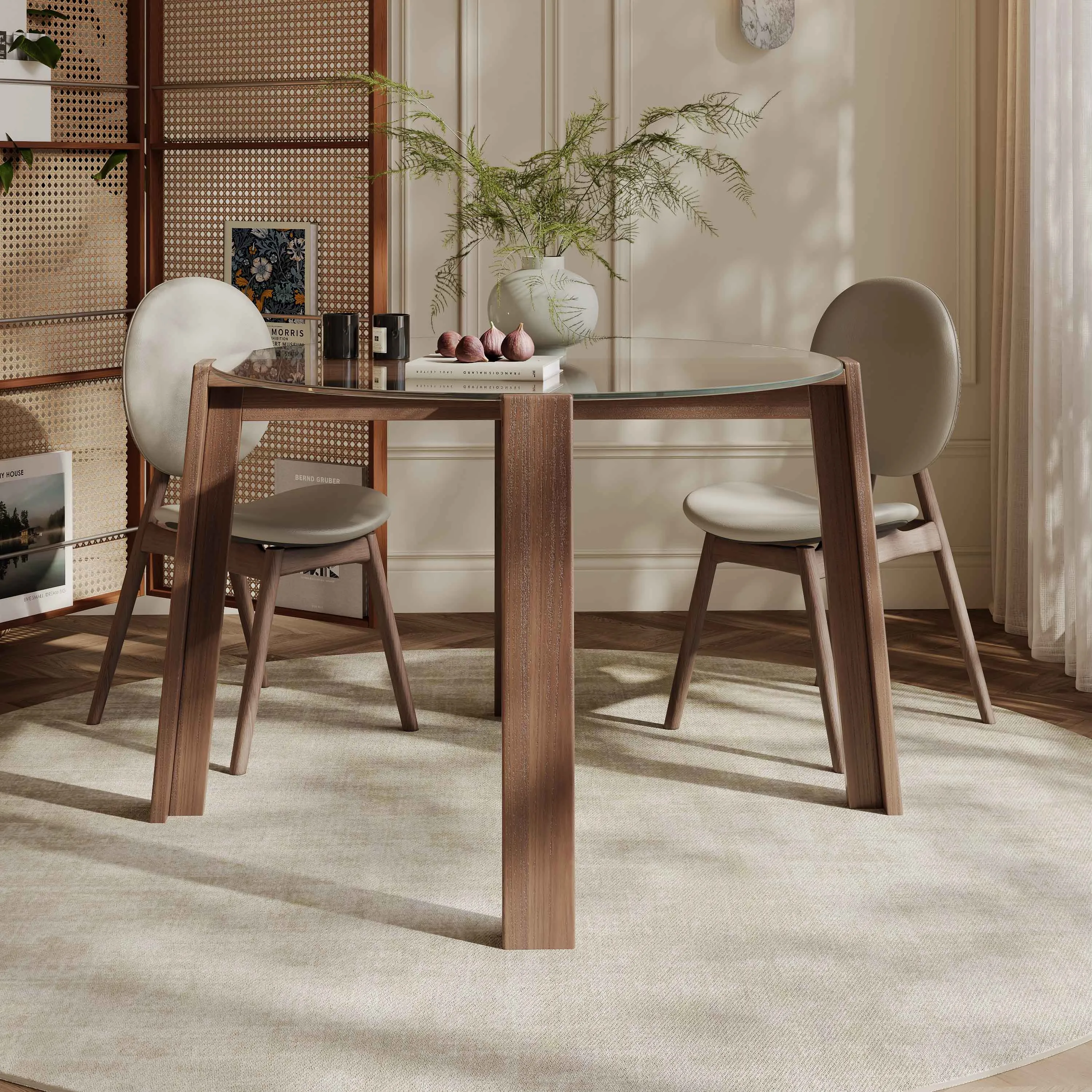 Round Glass Dining Table