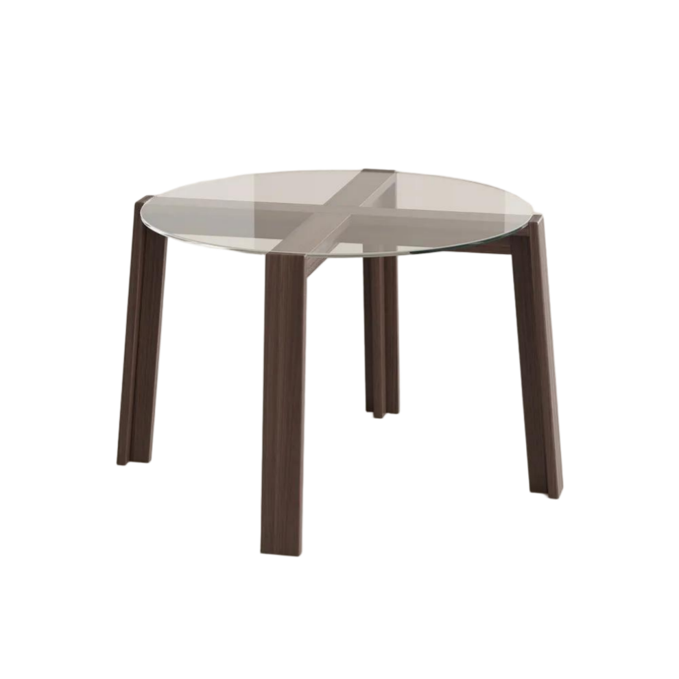 Round Glass Dining Table