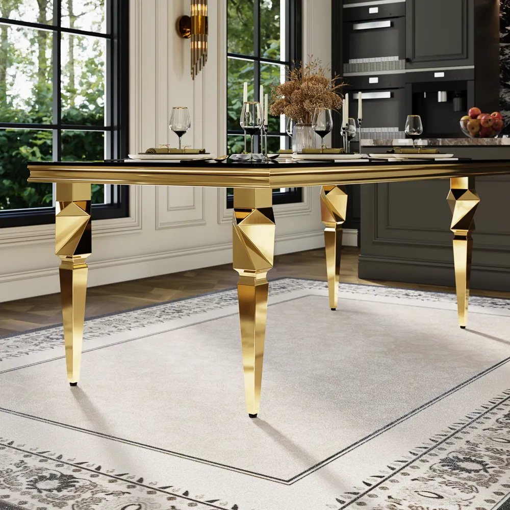 Modern Luxury Glass Dining Table