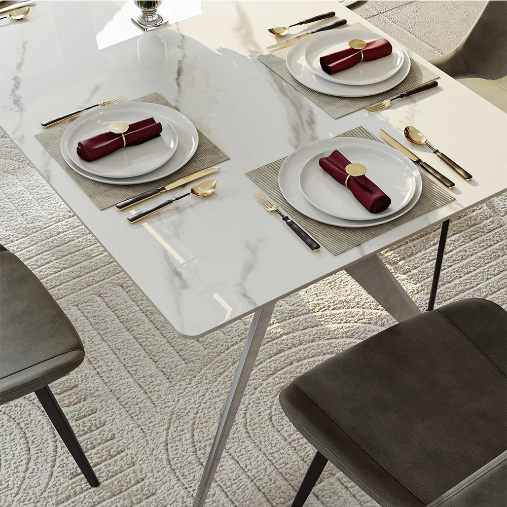 Modern Industrial Dining Table 