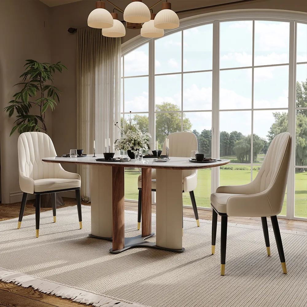 White Engineered Stone Dining Table White Engineered Stone Dining Table