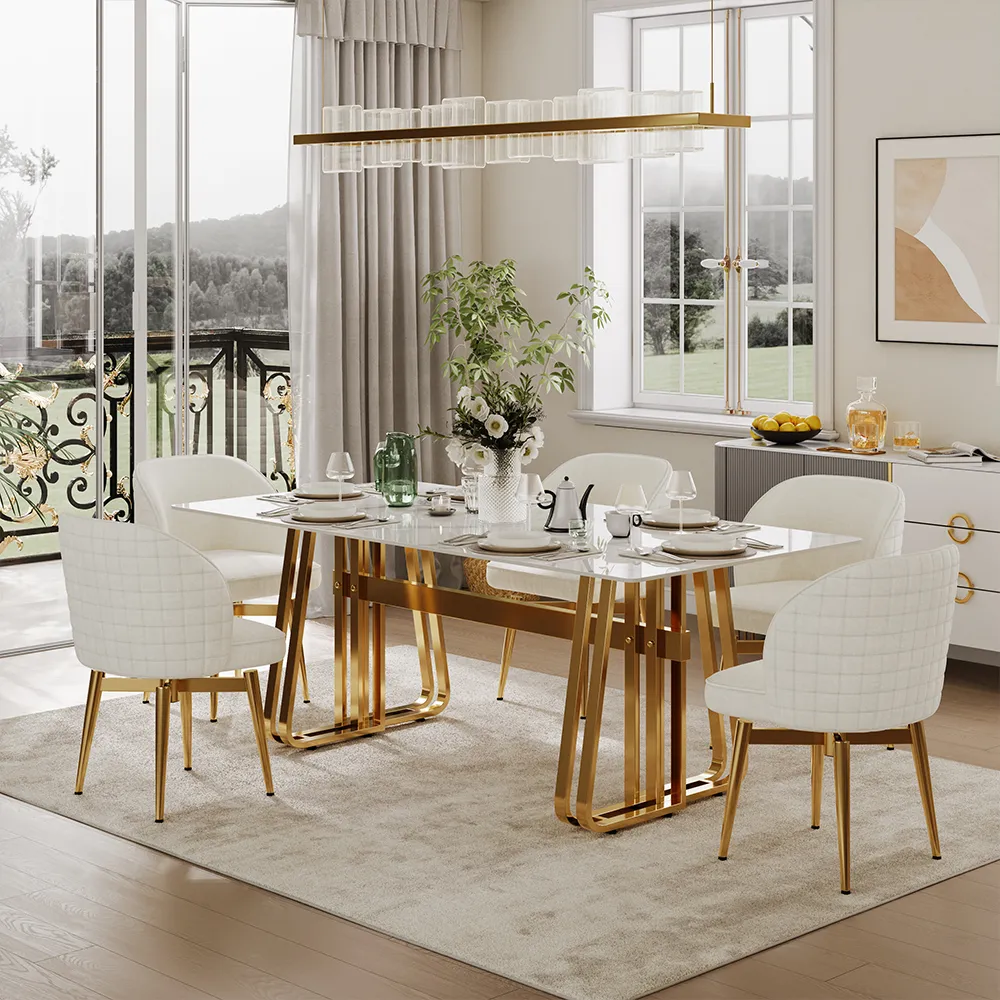 Modern Luxury Trestle Dining Table