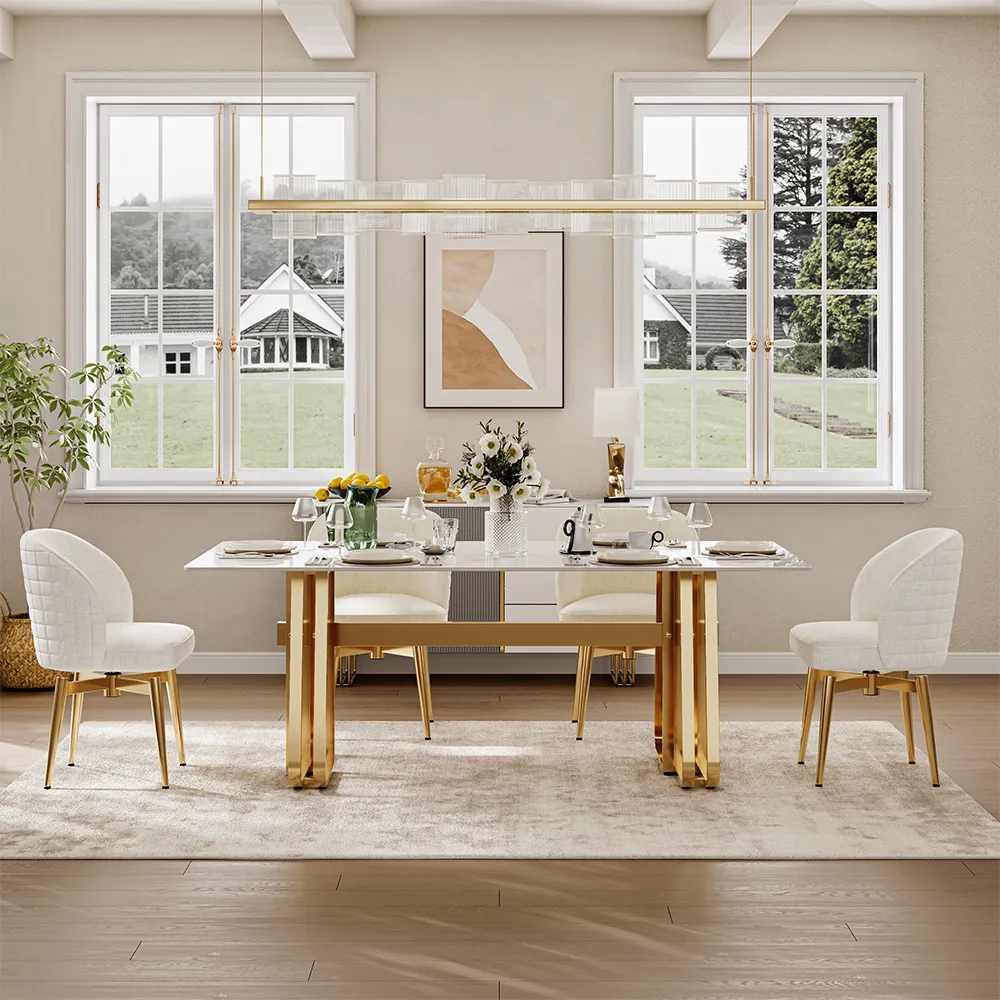 Modern Luxury Trestle Dining Table