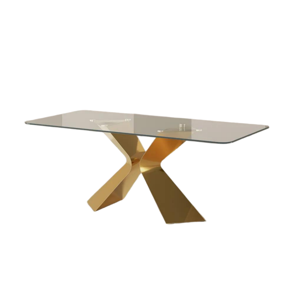 Rectangular Tempered Glass Dining Table Rectangular Tempered Glass Dining Table