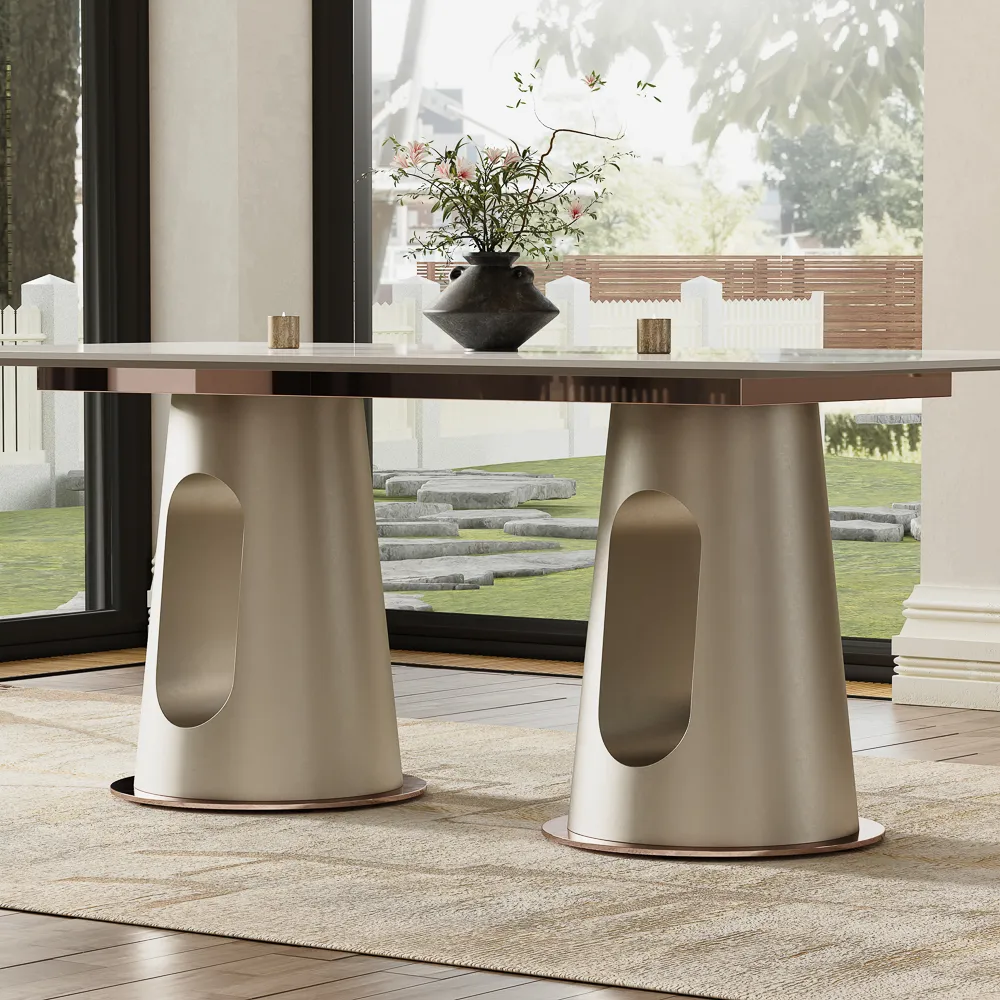 Modern dining table Sintered Stone Dining Table rectangular dining table