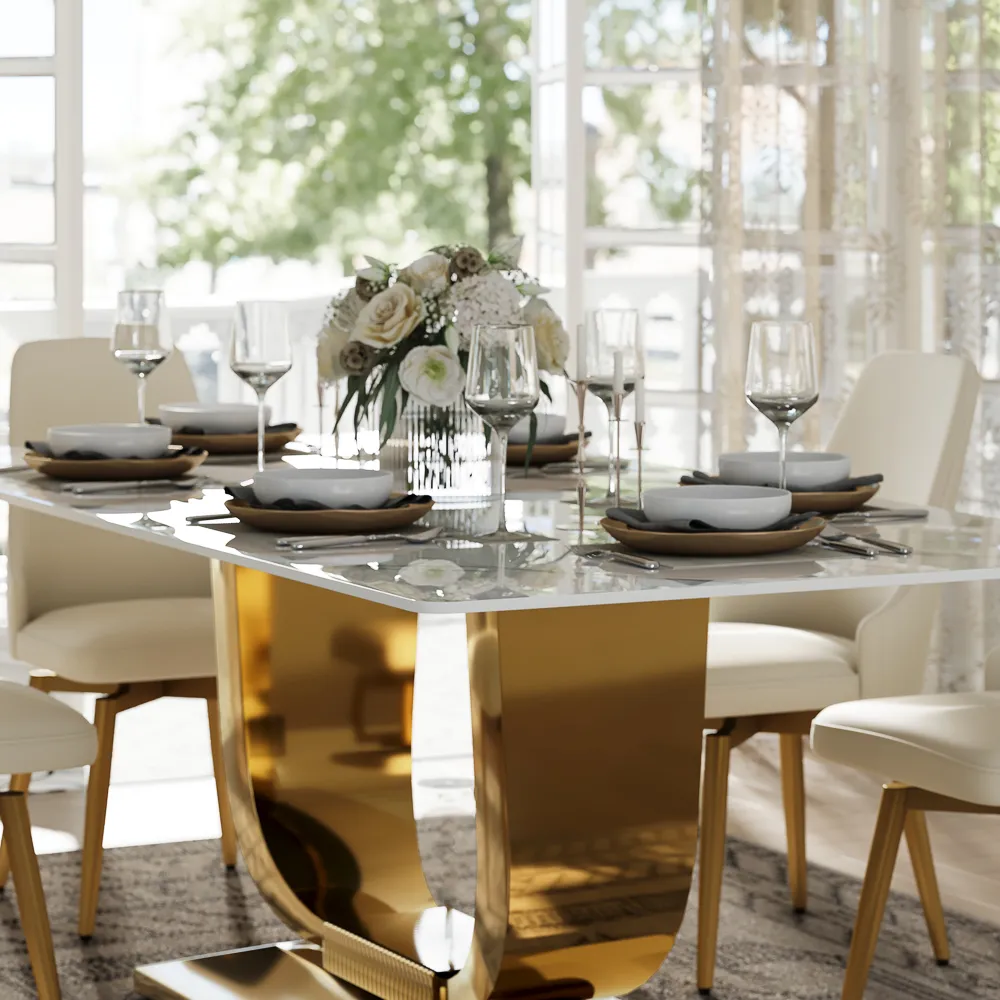 Modern U-Shape Dining Table Modern U-Shape Dining Table
