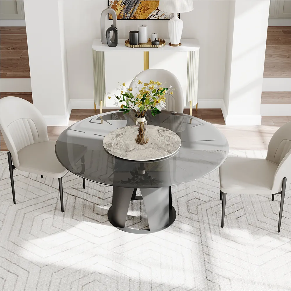 Modern Glass Round Pedestal Dining Table Modern Glass Round Pedestal Dining Table