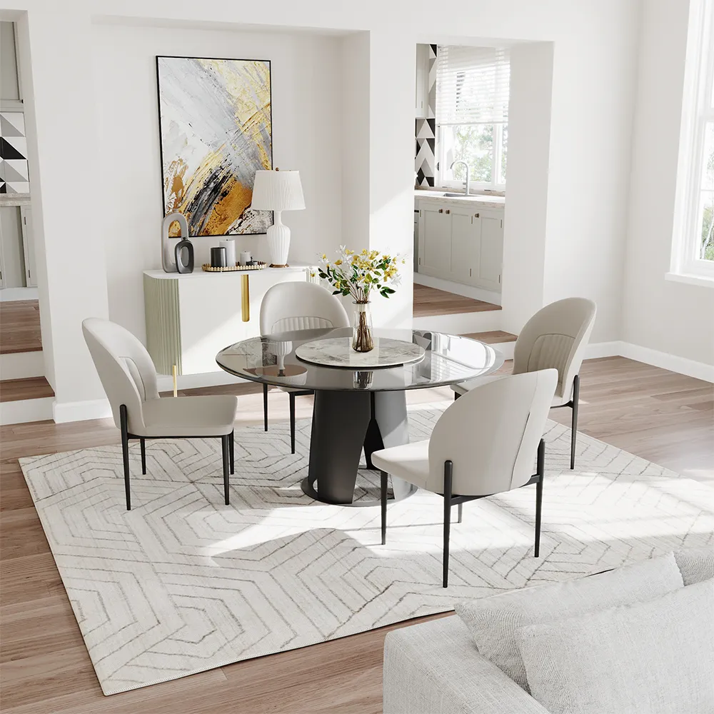 Modern Glass Round Pedestal Dining Table Modern Glass Round Pedestal Dining Table