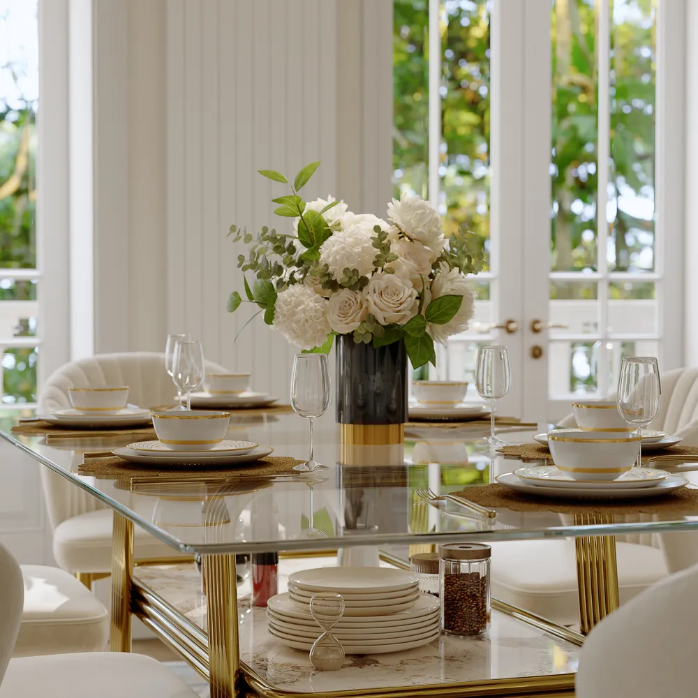 Modern Rectangular Glass Dining Table Modern Rectangular Glass Dining Table