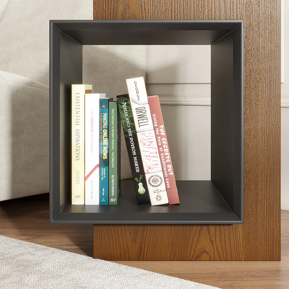 Modern Wood Side Table with Storage Modern Wood Side Table with Storage