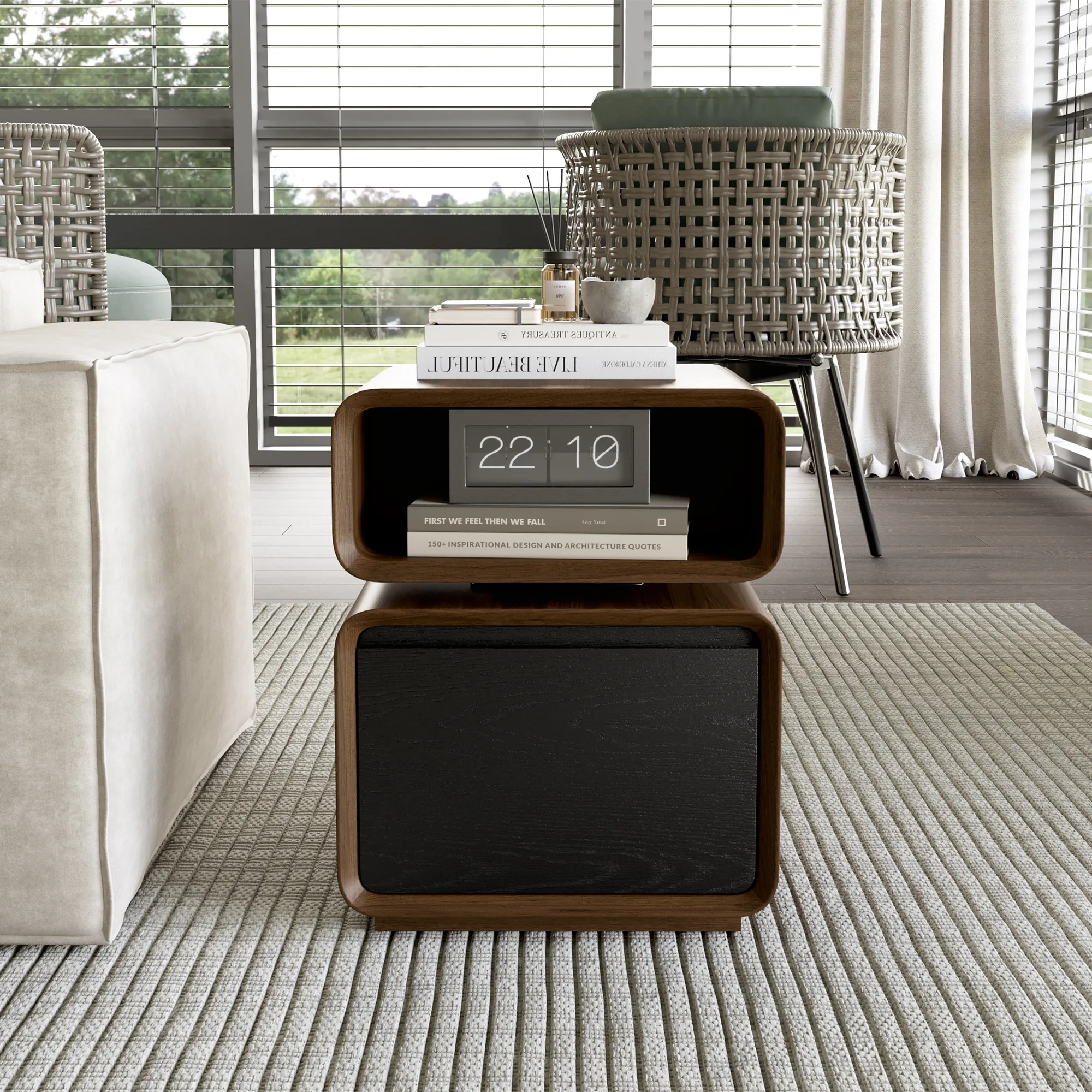 Modern Minimalist Side Table with Drawer Modern Minimalist Side Table with Drawer