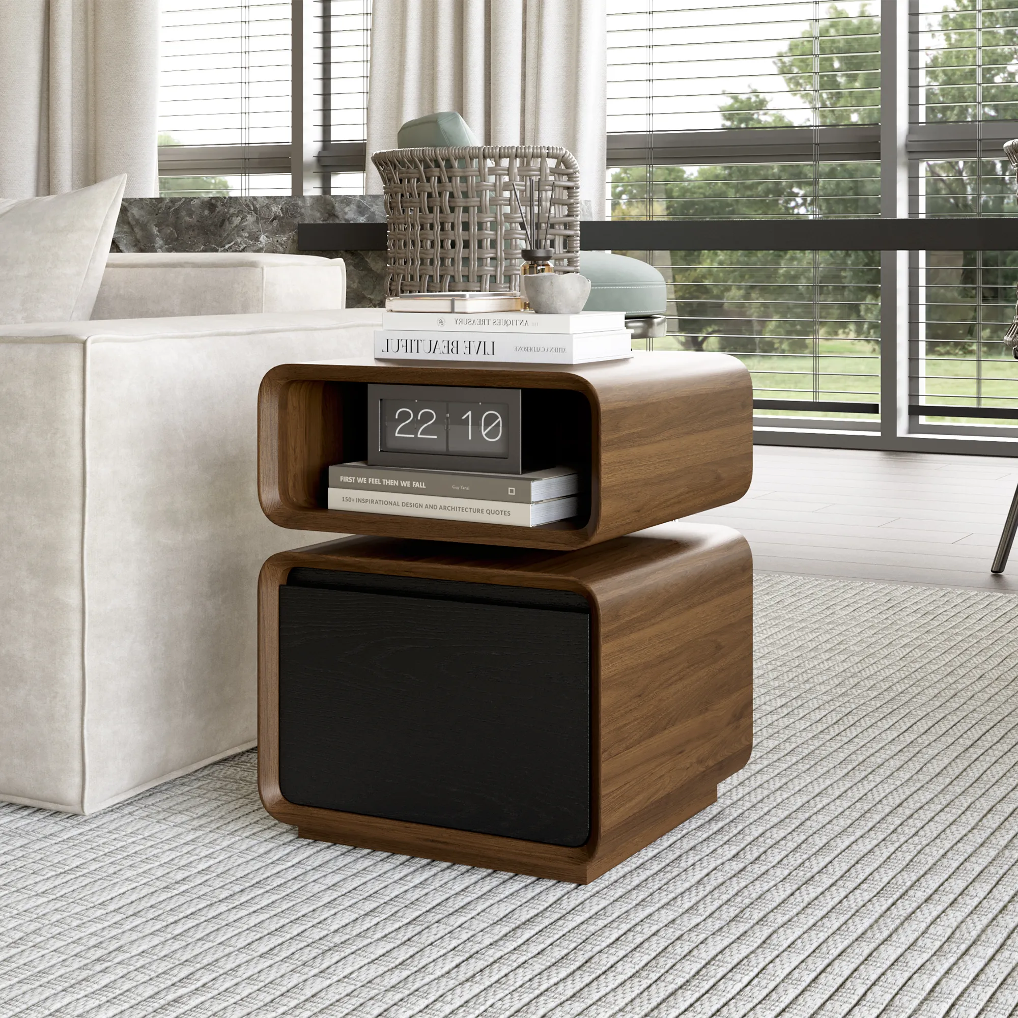 Modern Minimalist Side Table with Drawer Modern Minimalist Side Table with Drawer