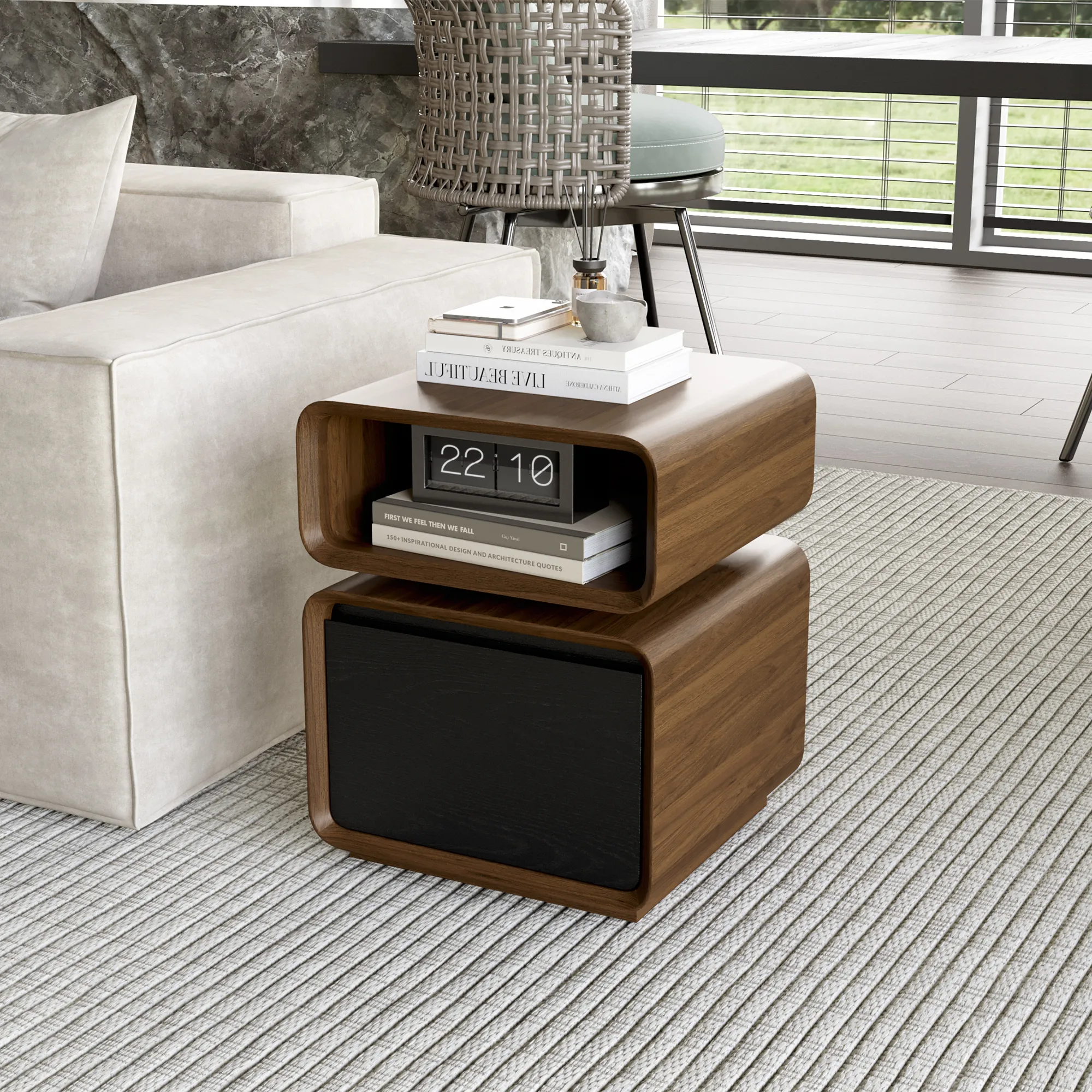 Modern Minimalist Side Table with Drawer Modern Minimalist Side Table with Drawer