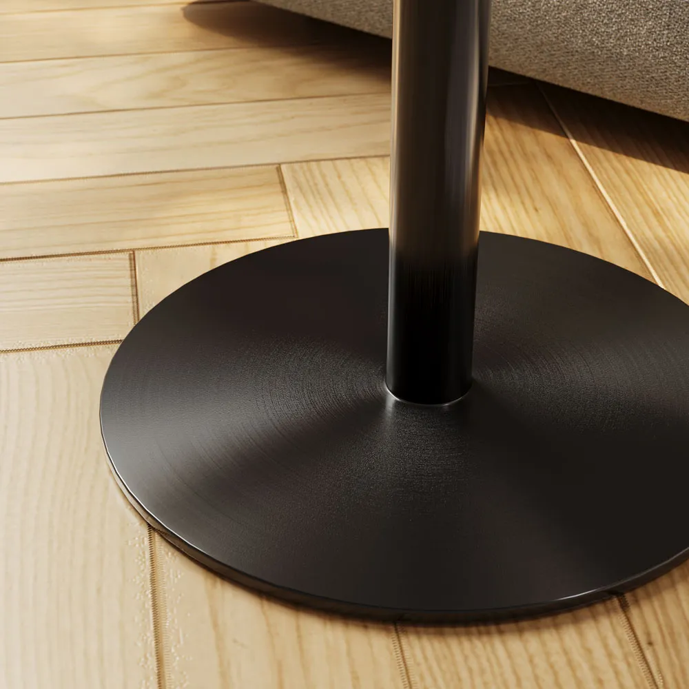 Adjustable Height Modern Side Table with Matte Rock Top Adjustable Height Modern Side Table with Matte Rock Top