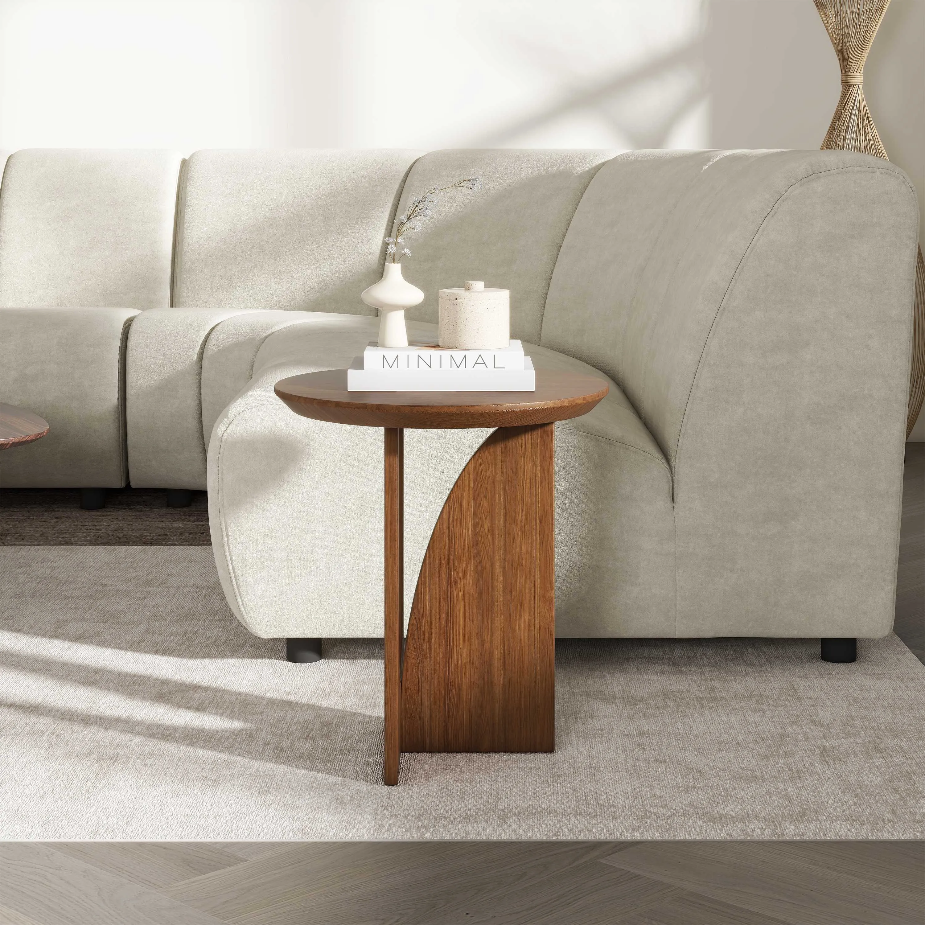 Mid-century Modern Round Side Table Mid-century Modern Round Side Table