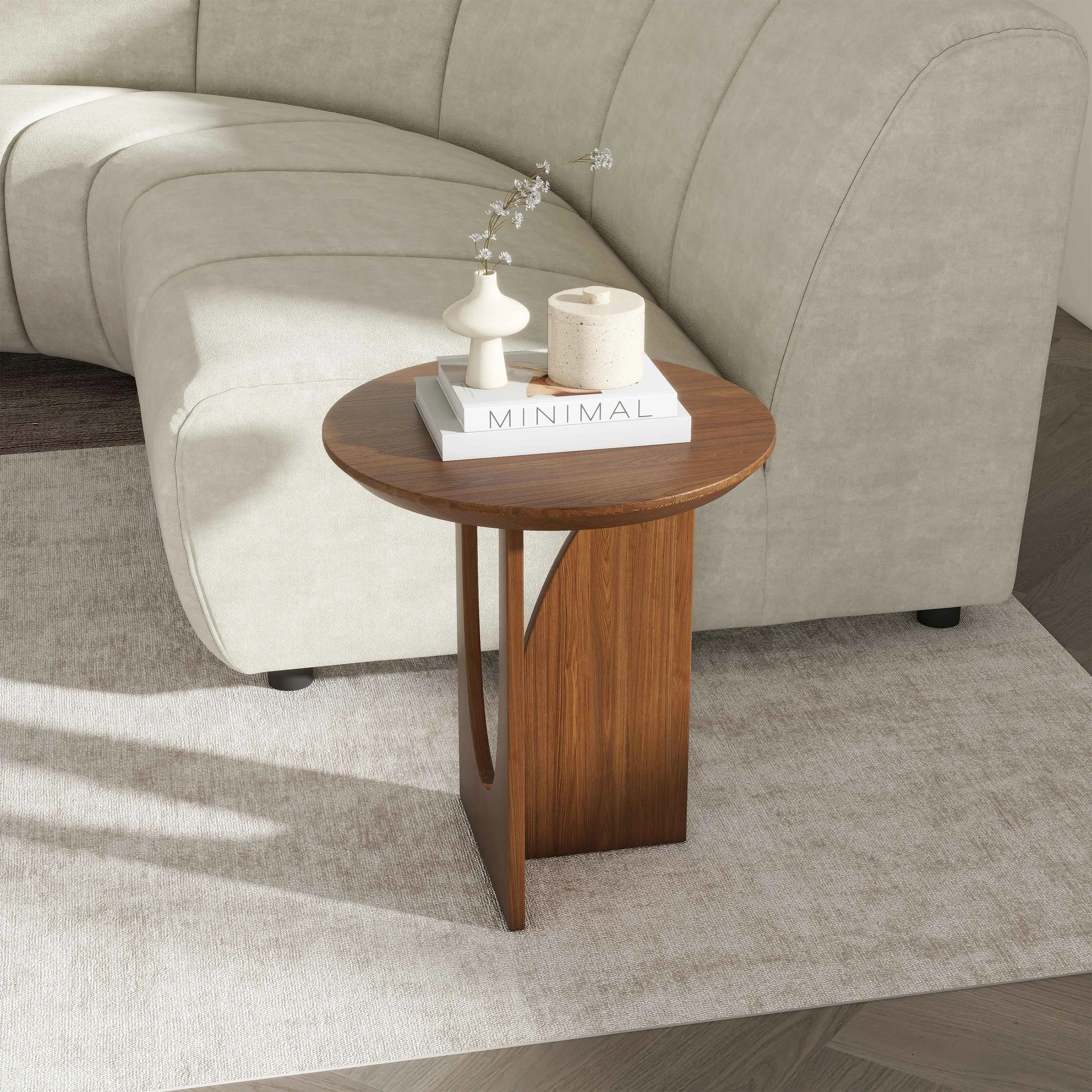 Mid-century Modern Round Side Table Mid-century Modern Round Side Table
