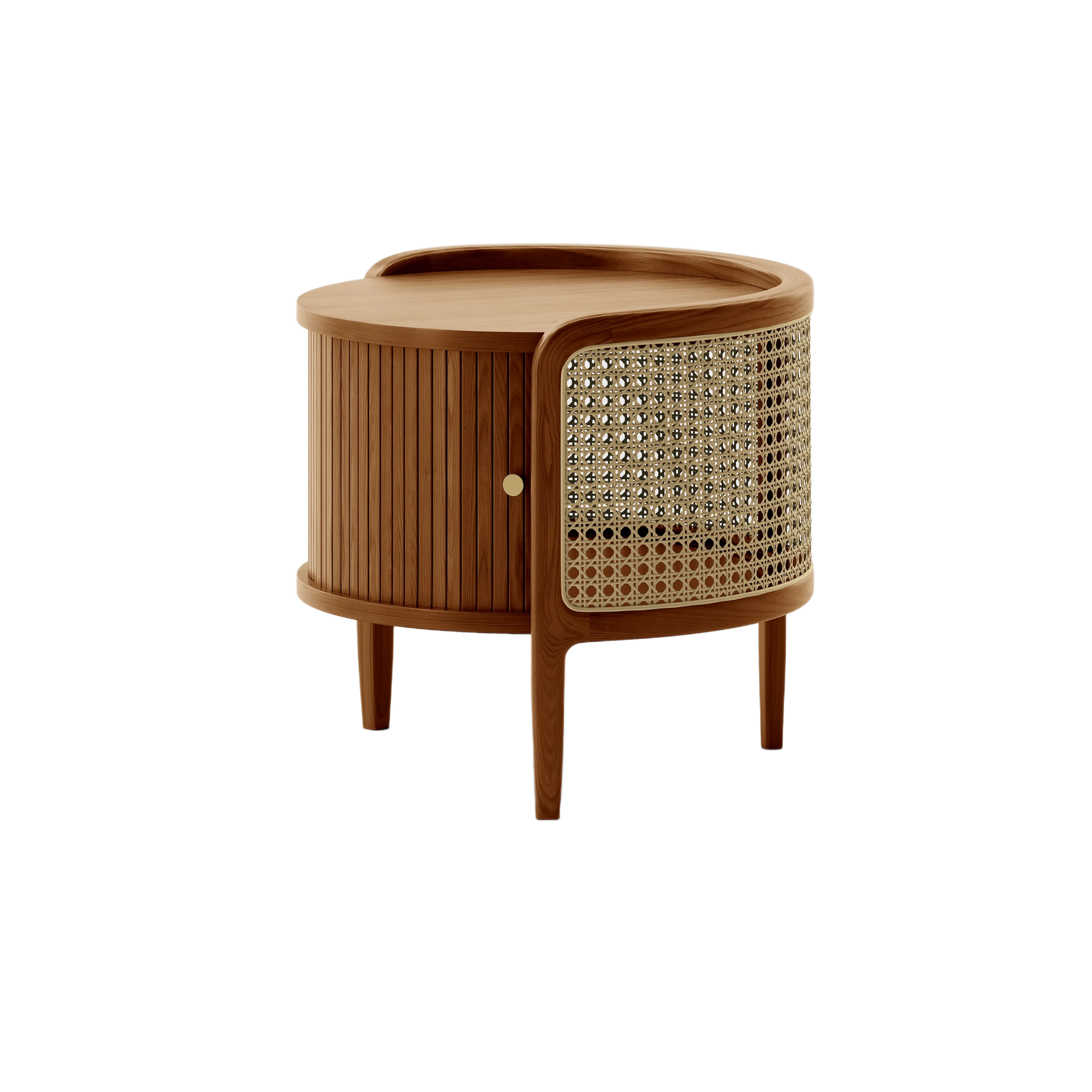 Rattan Side Table with Storage Rattan Side Table with Storage