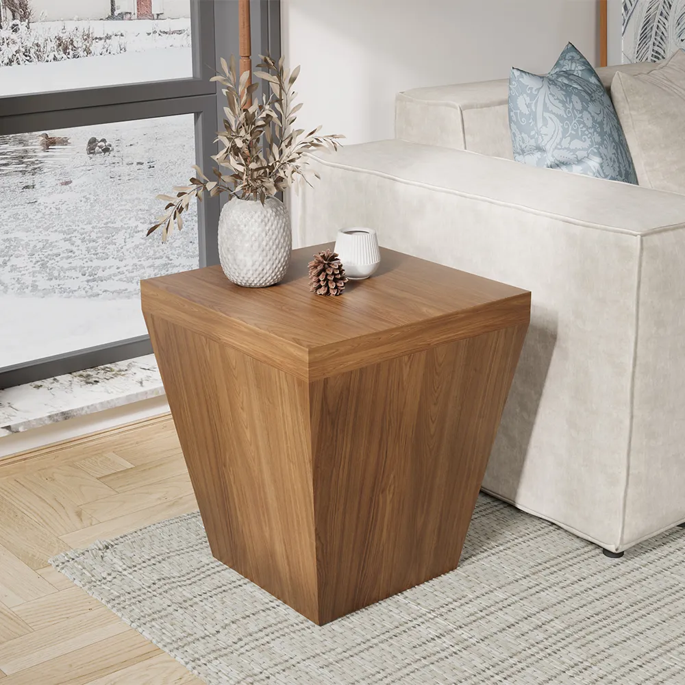 Walnut Veneer Side Table