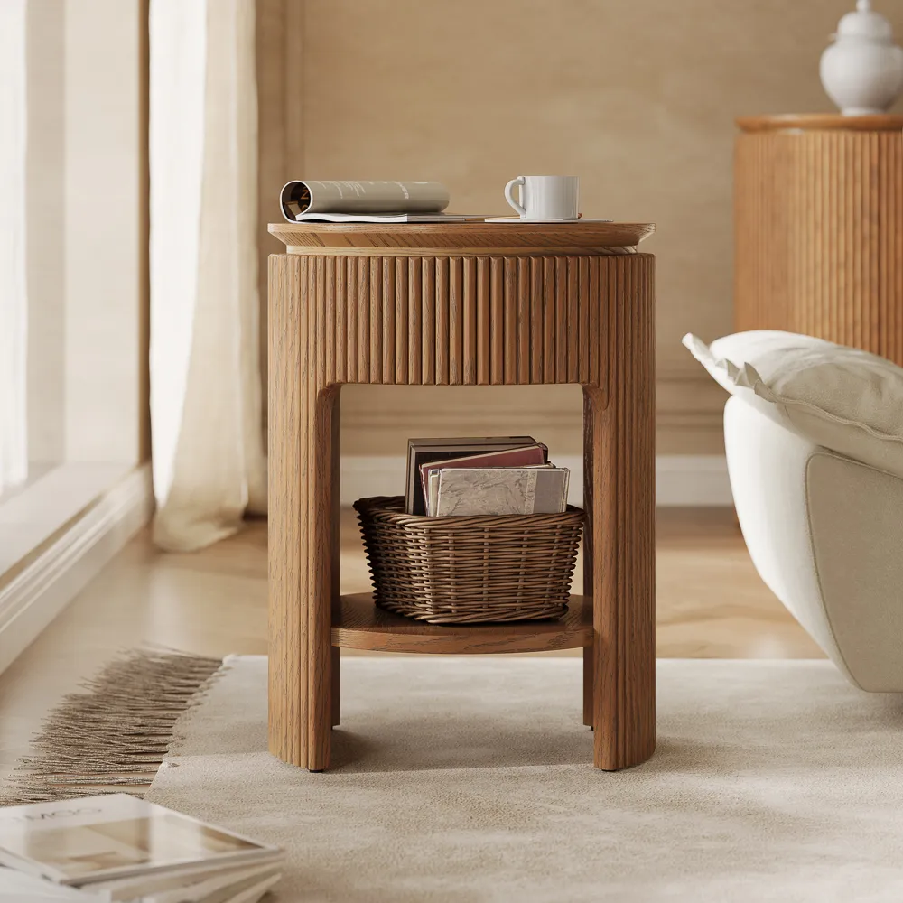 Mid-Century Modern Storage Side Table Mid-Century Modern Storage Side Table